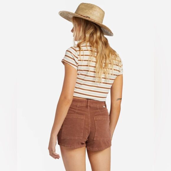 Billabong Free Fall Corduroy Shorts - Toasted Coconut - Picture 2 of 5